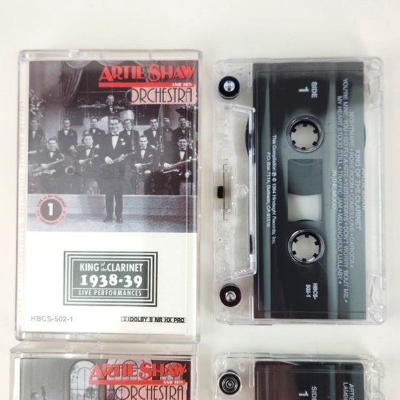Artie Shaw, King of the clarinet 1938-39 3 cassette set mint condition Box set - Picture 2 of 13